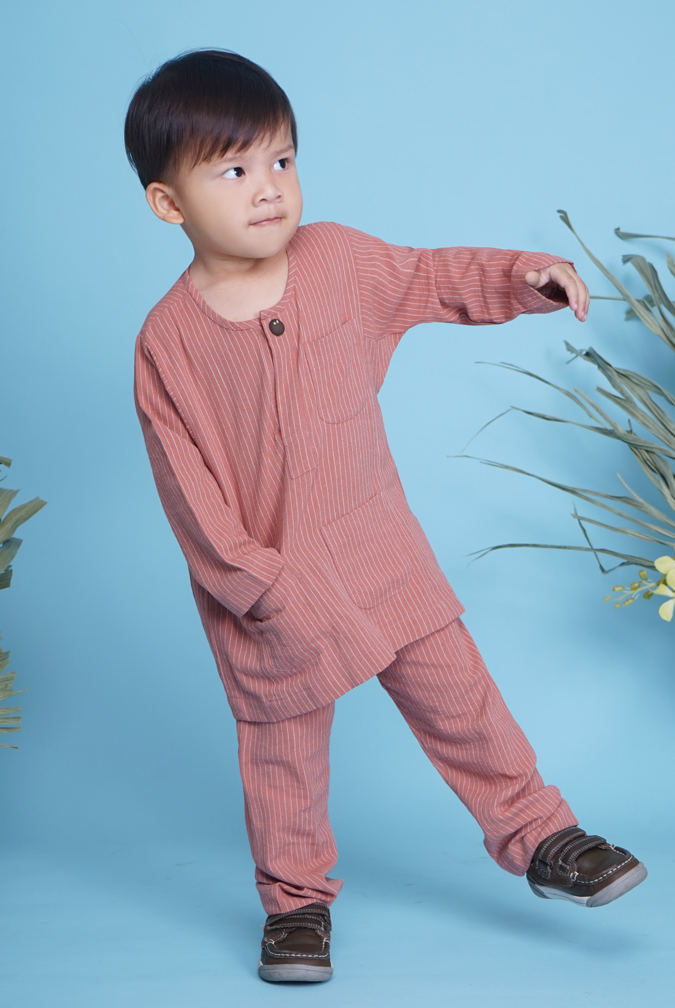 TEJA Baju MELAYU in SALMON