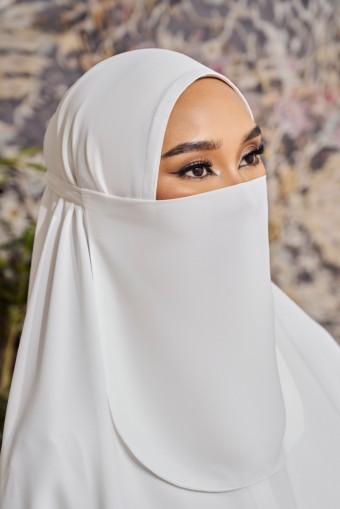 (AS-IS) KHADIJA Purdah in White