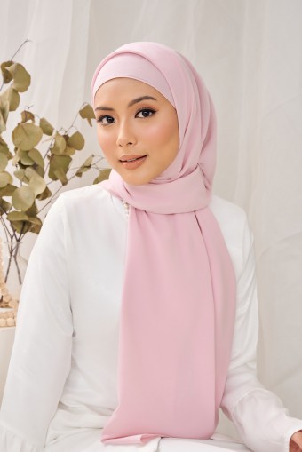 ALUN Long Shawl in Light Pink