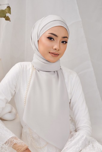 (AS-IS) ALUN Long Shawl in Silver