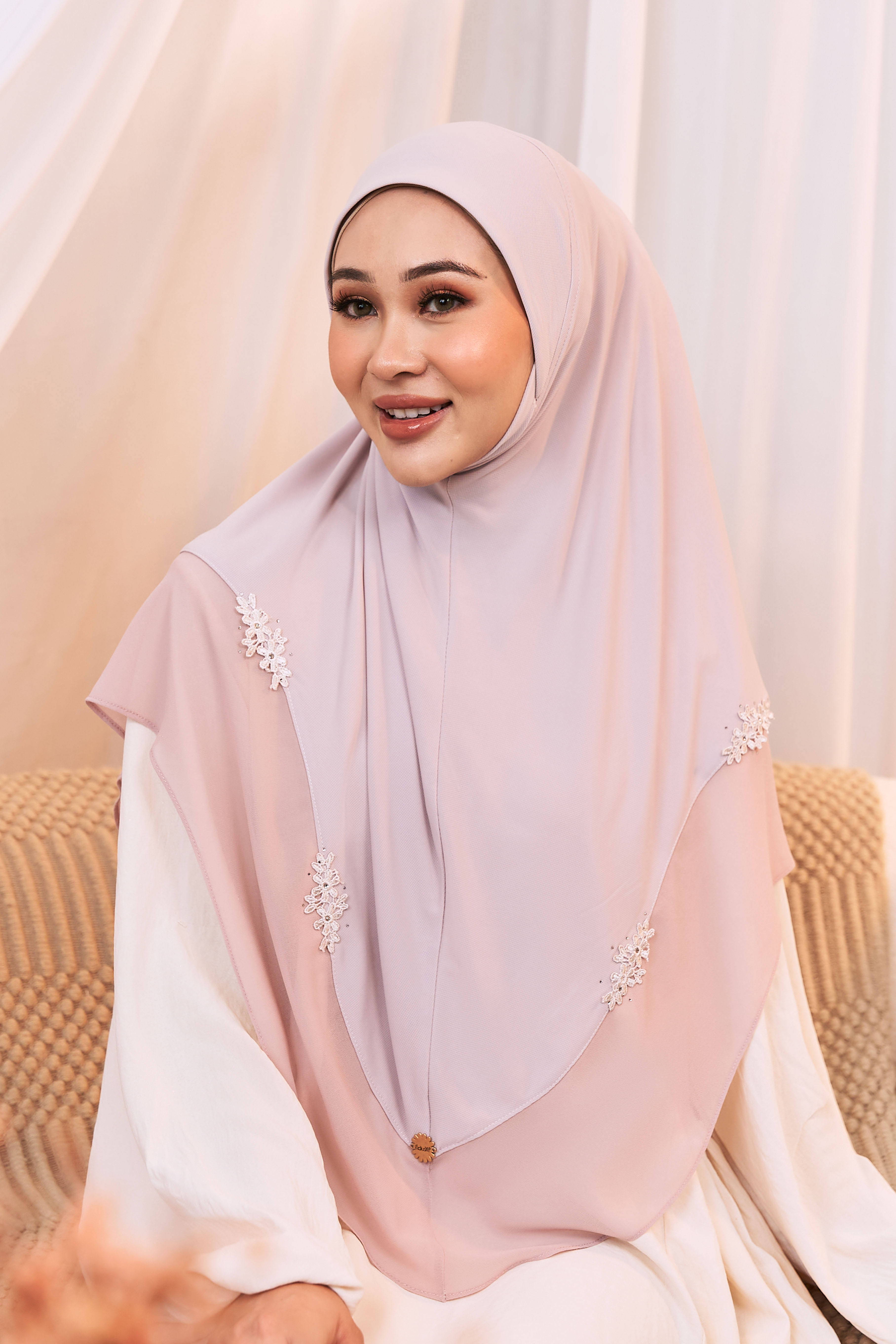 JIWA Tudung Sarung in Blush