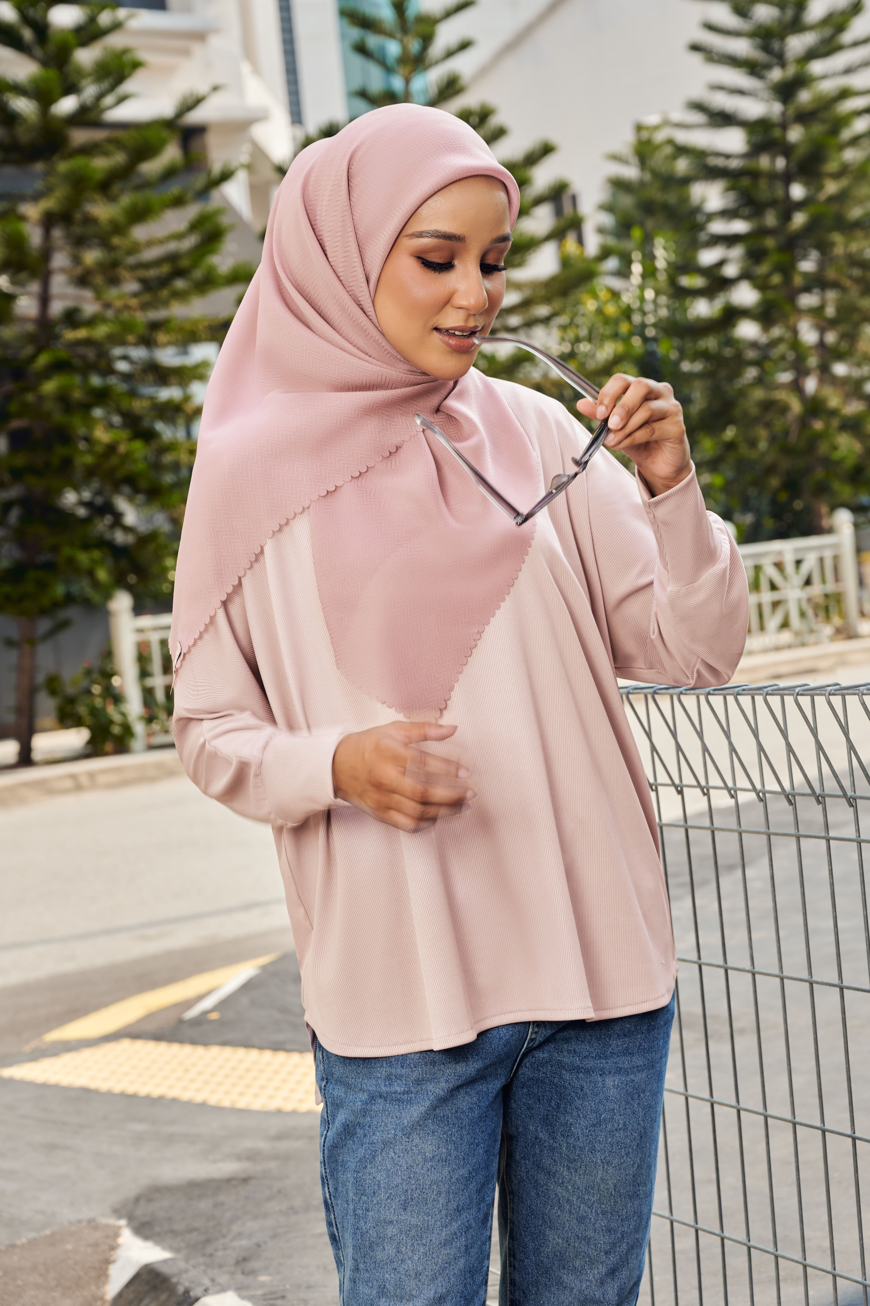 (AS-IS) AELLA Blouse in Blush Pink
