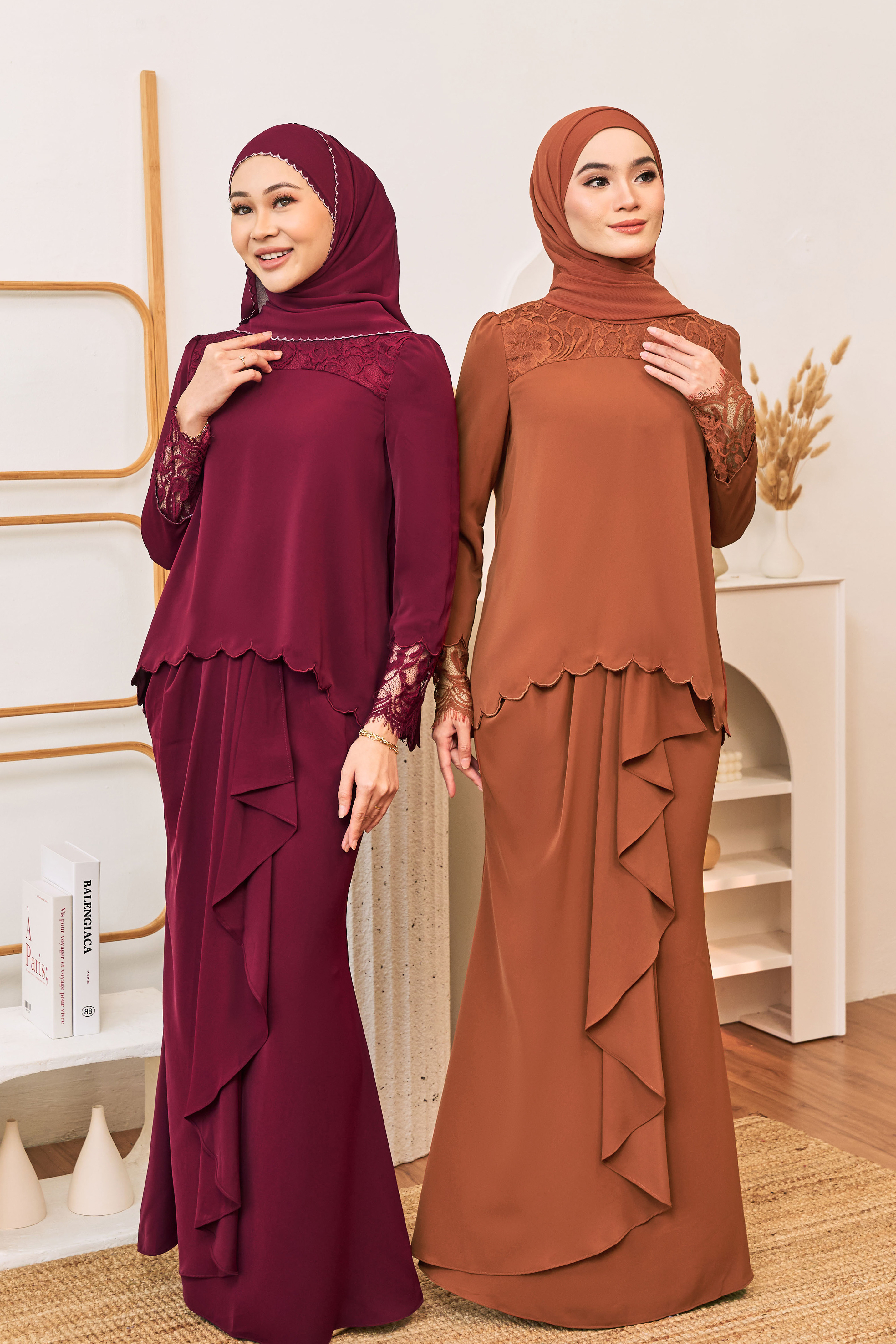 EIDRA Kurung in Brick Orange