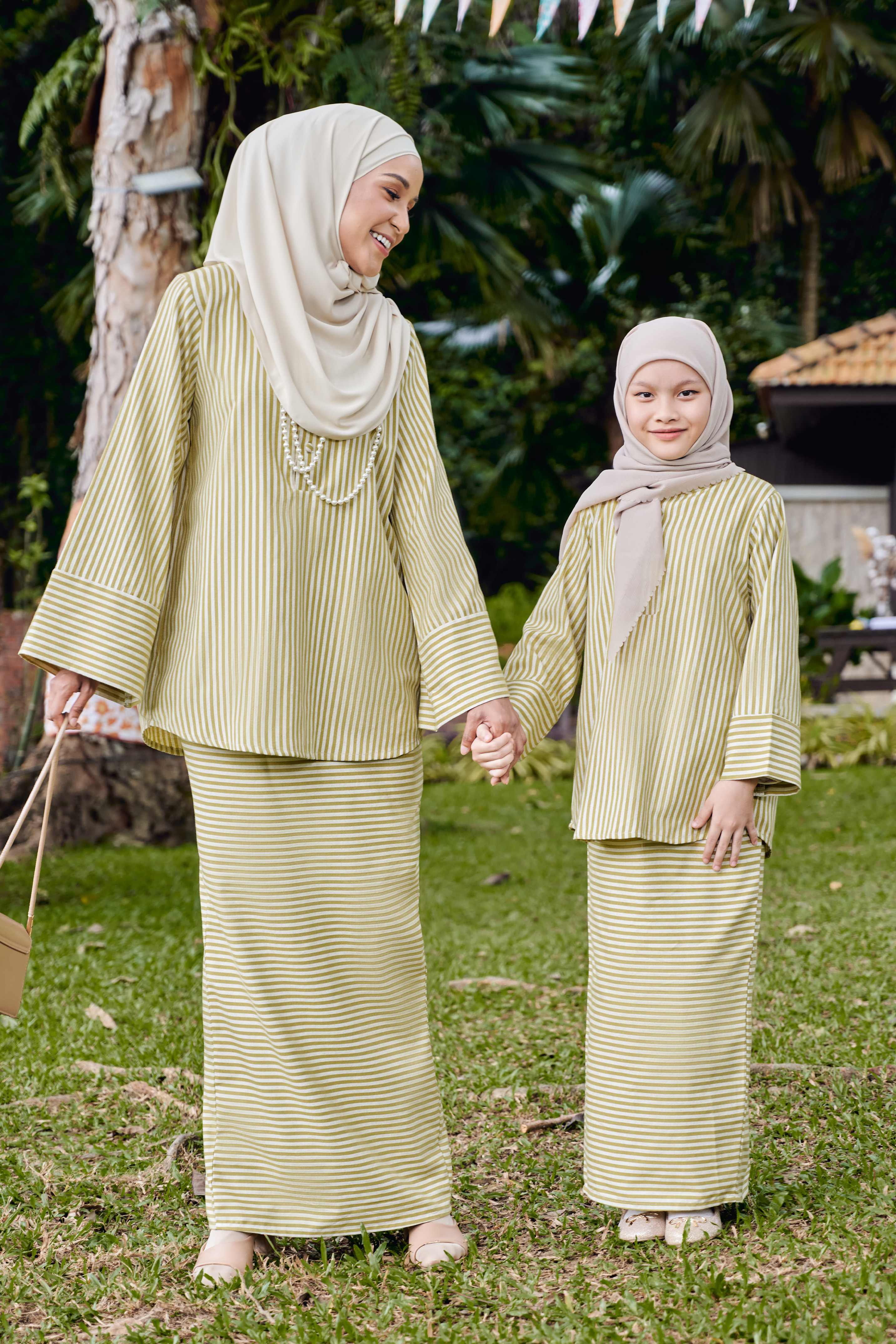 Tara Kurung Girl in Chartreuse