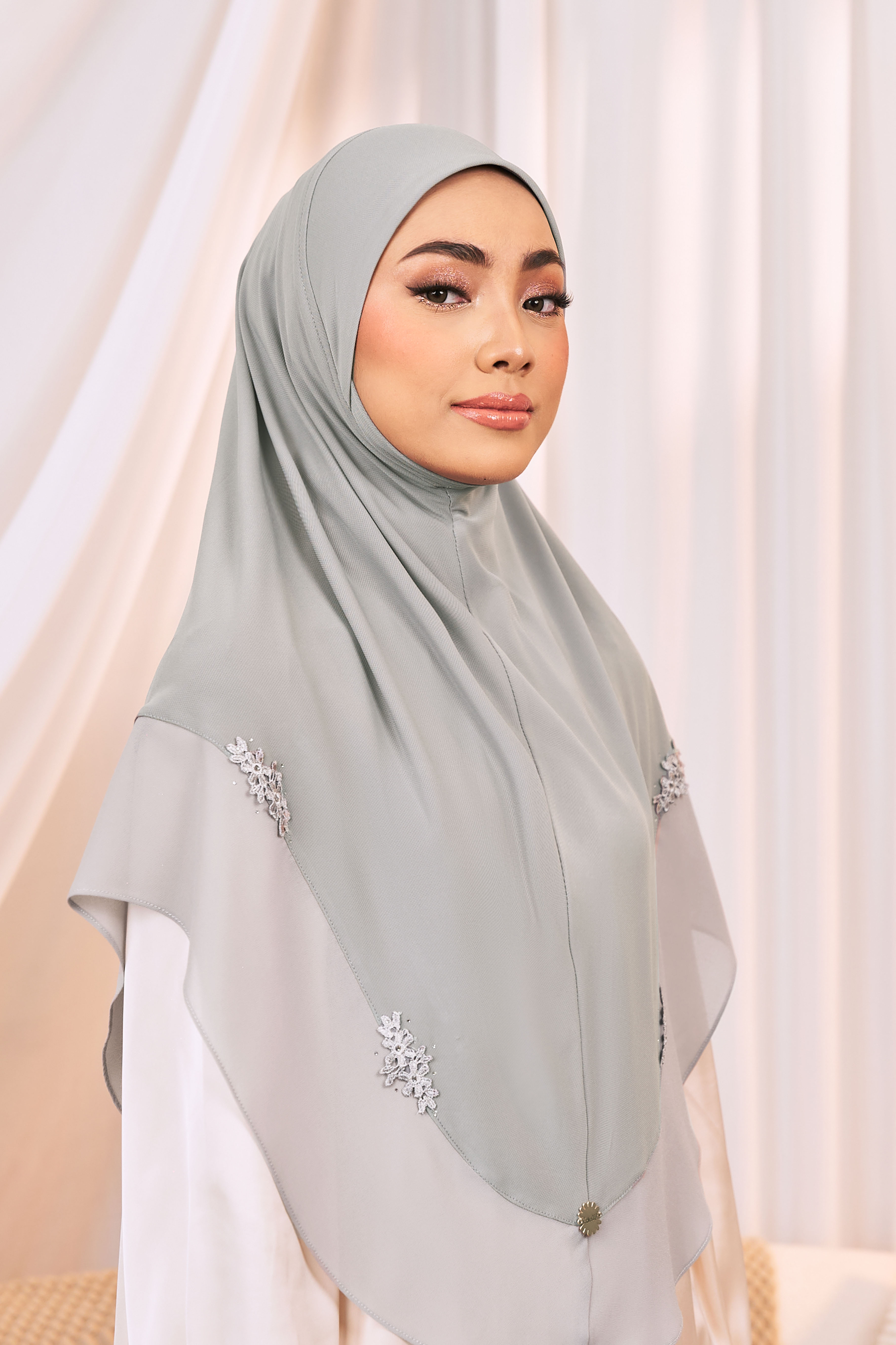 (AS-IS) JIWA Tudung Sarung in Grey