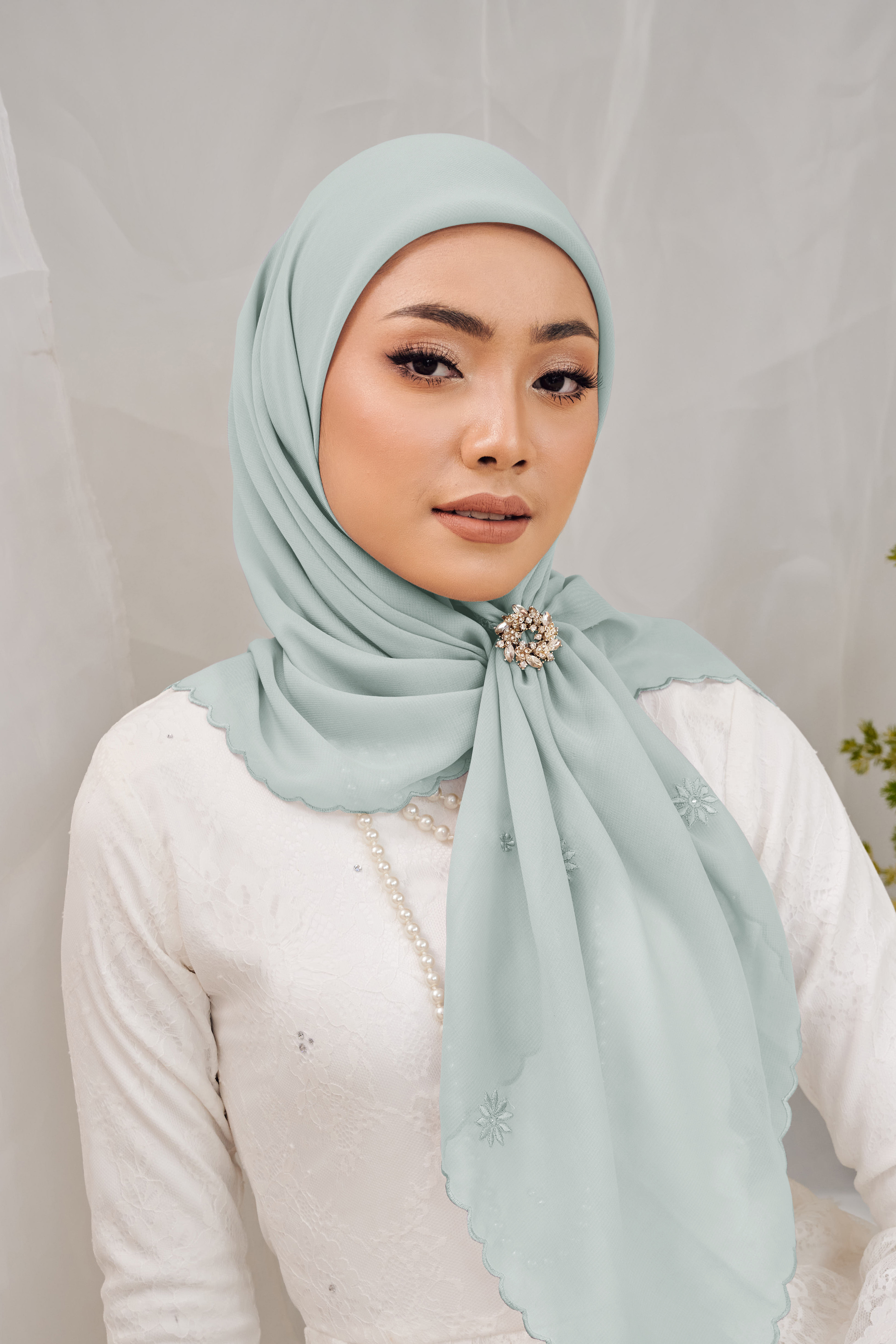 (AS-IS) AZZA Sulam Bawal in Aqua Blue