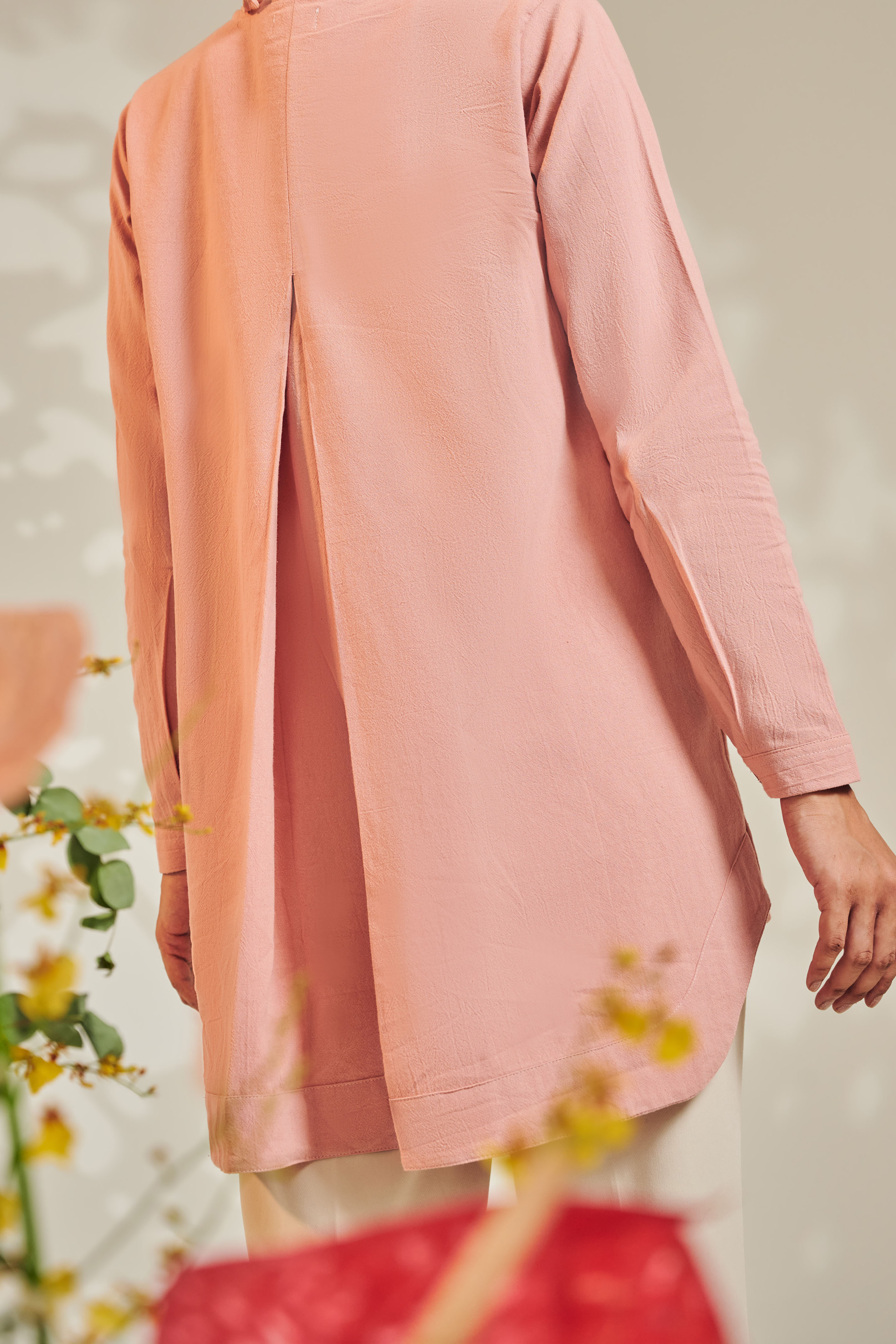 BEA Blouse in Peach Pink
