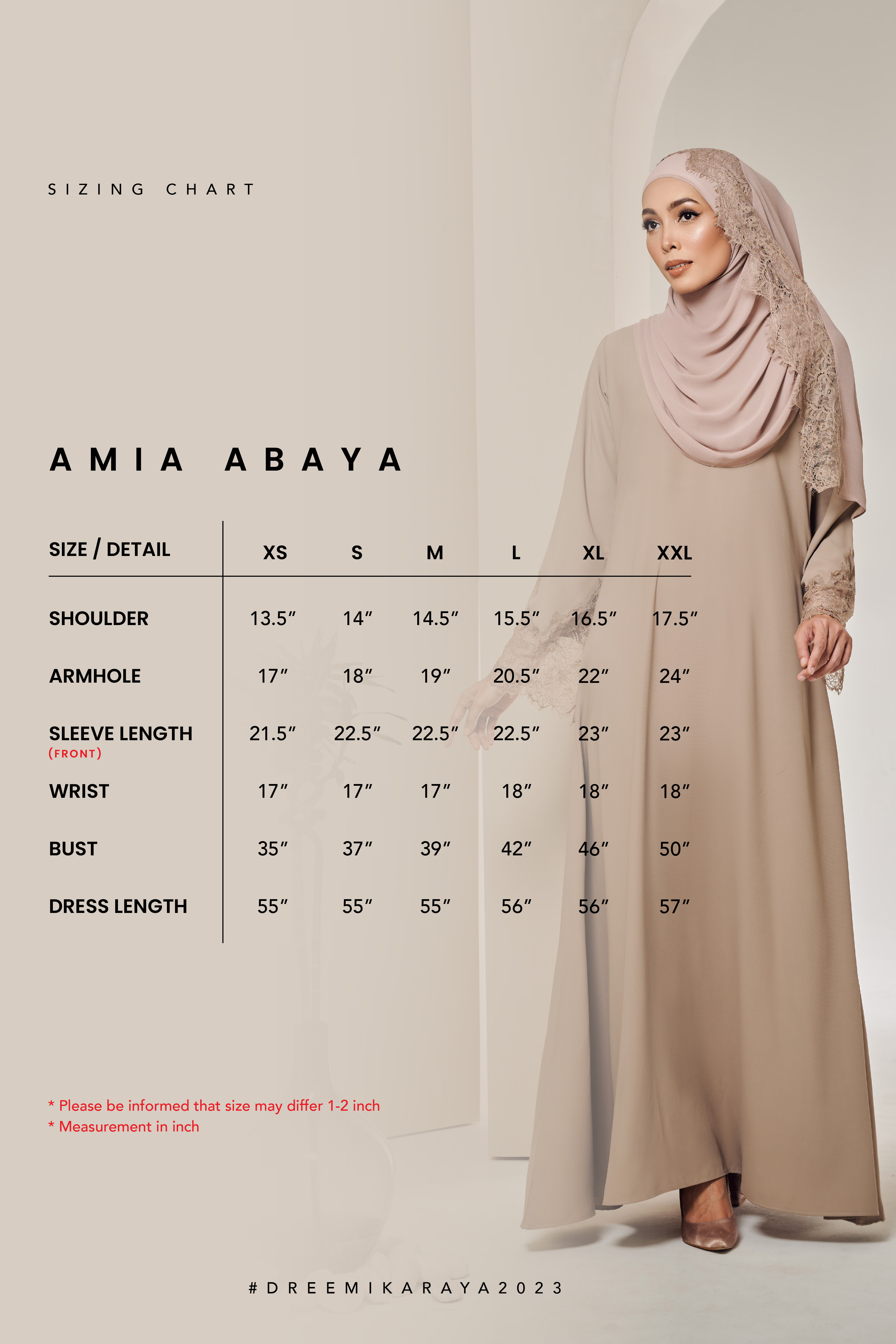 AMIA Abaya in Dark Olive