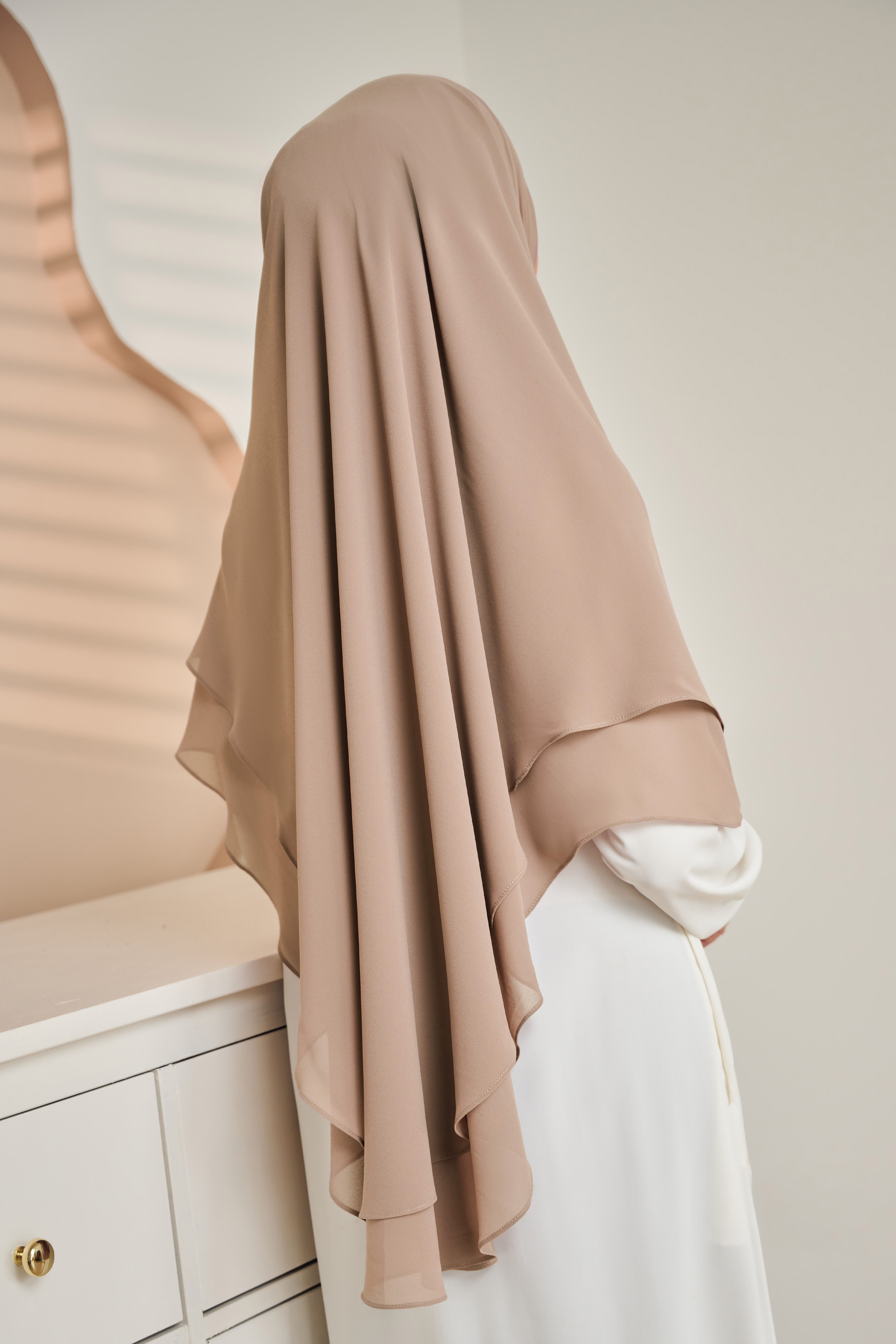 (AS-IS) Nageena Khimar in Brown