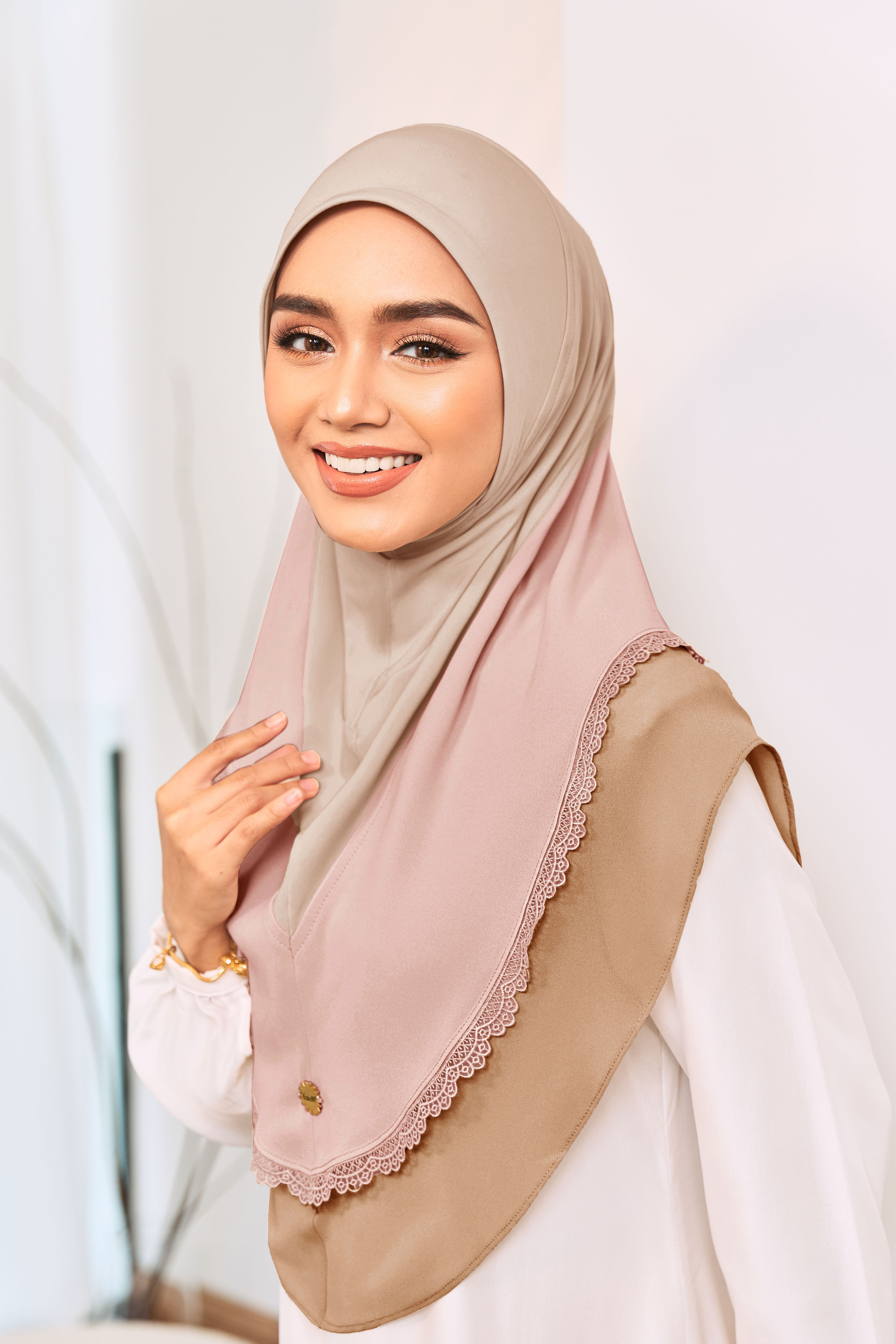 (AS-IS) WARDA Tudung Sarung in Rosy Brown