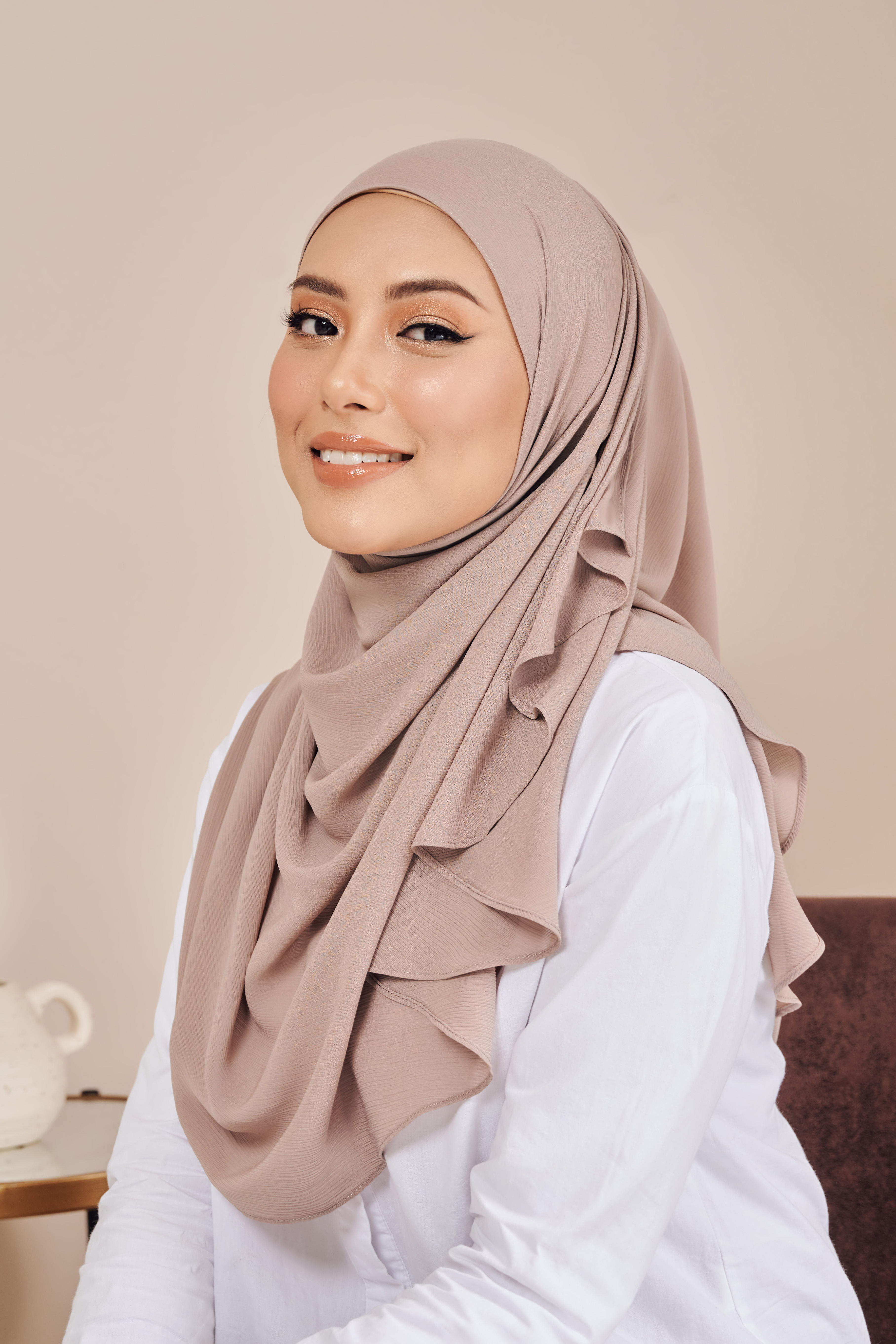 SADIA Halfmoon in Dusty Brown