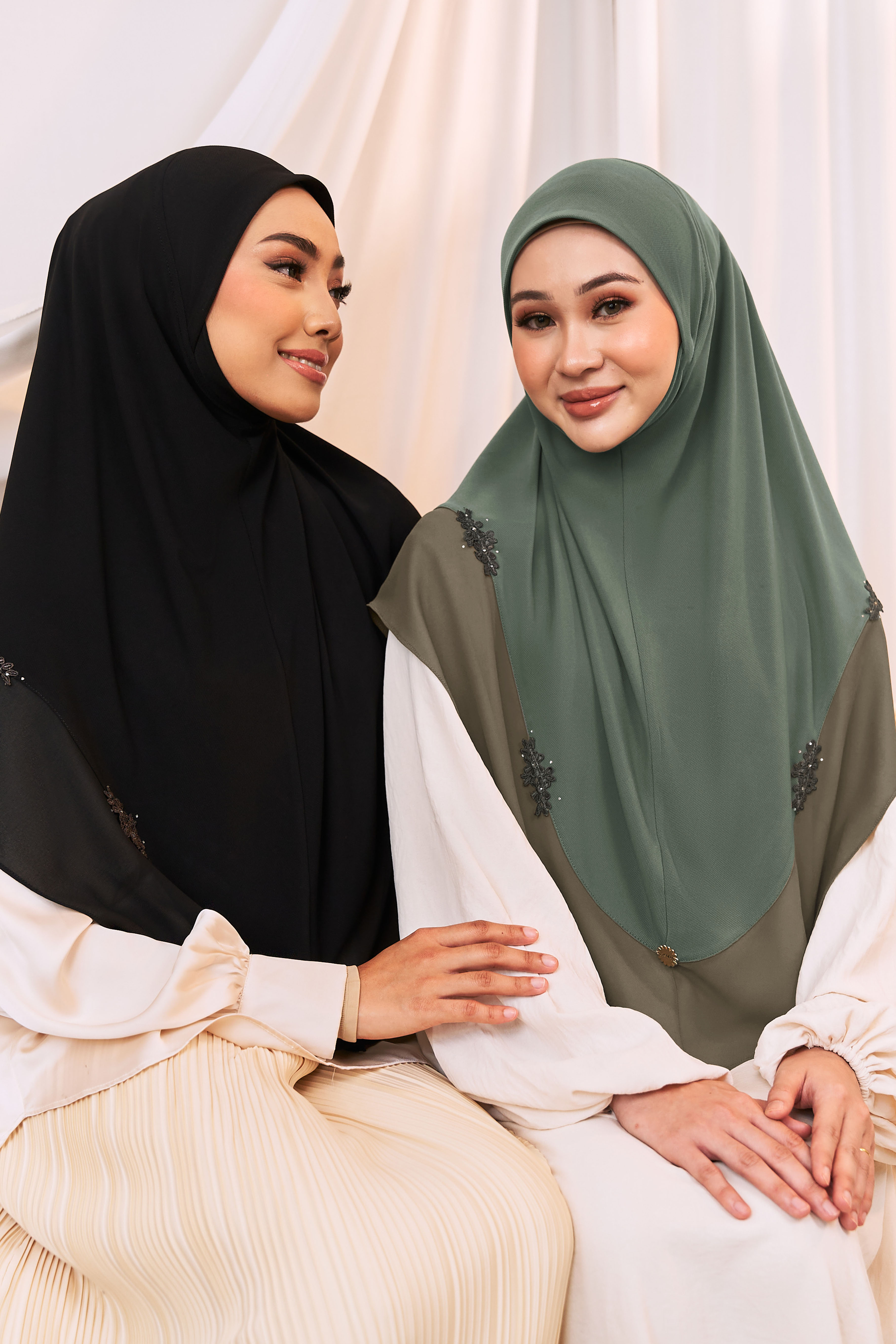 JIWA Tudung Sarung in Dusty Green