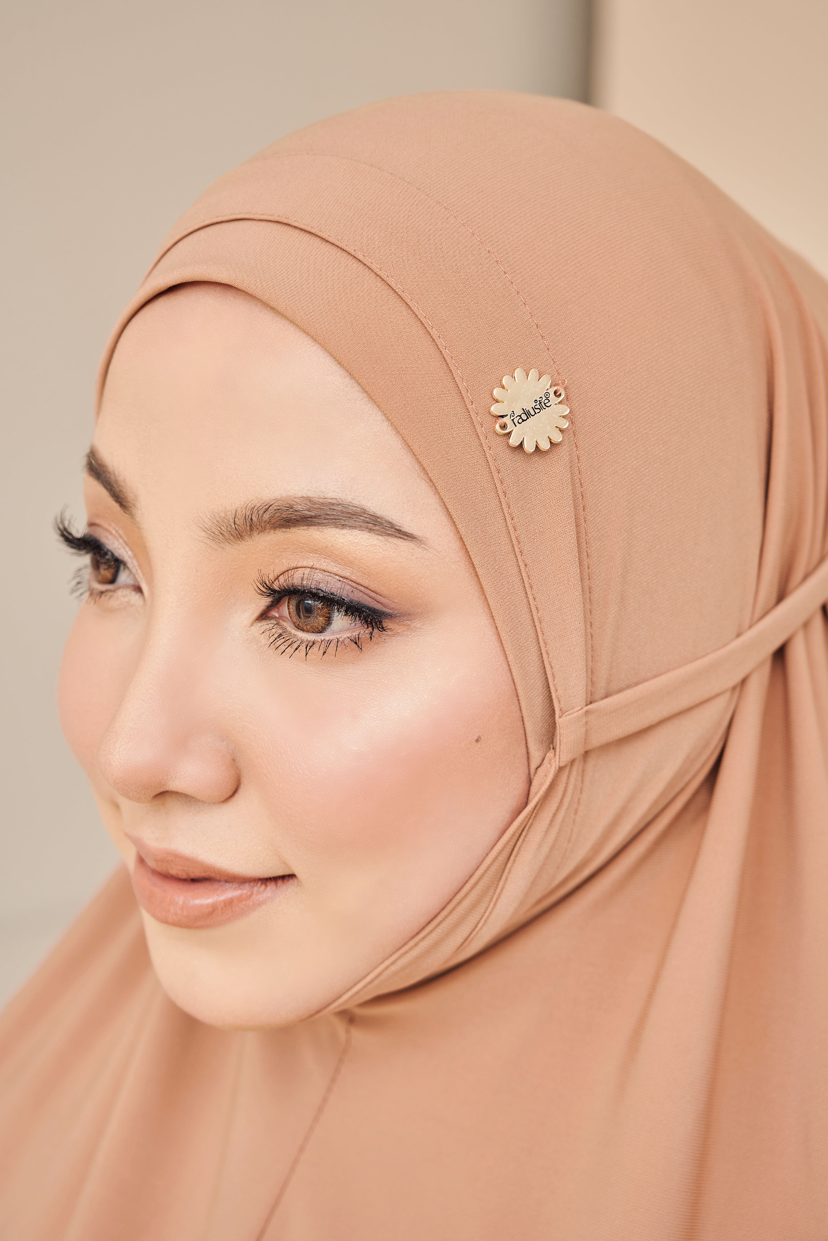 (AS-IS) SAFA Khimar in Dusty Peach