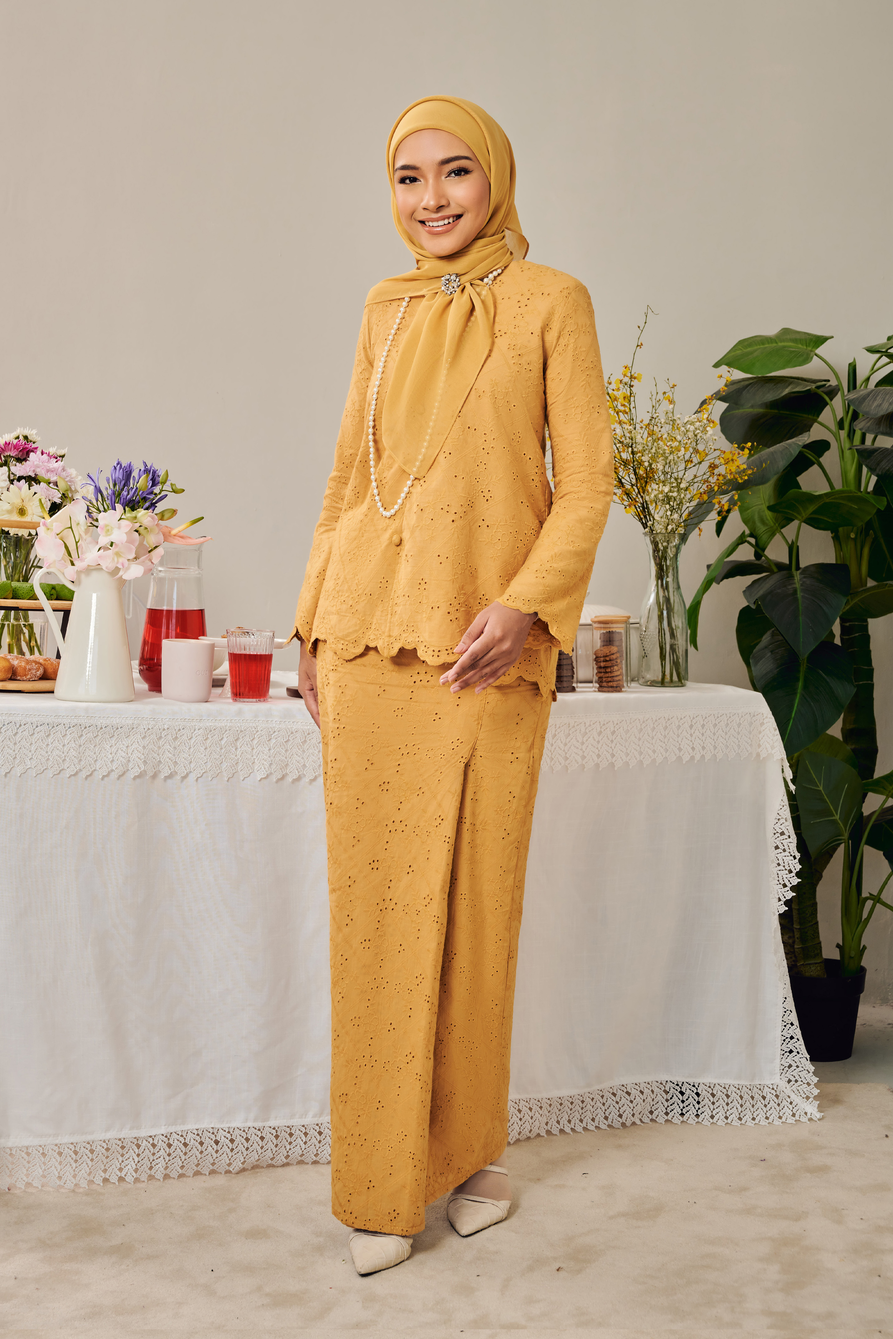 (AS-IS) Alaya Kurung in Marigold Yellow