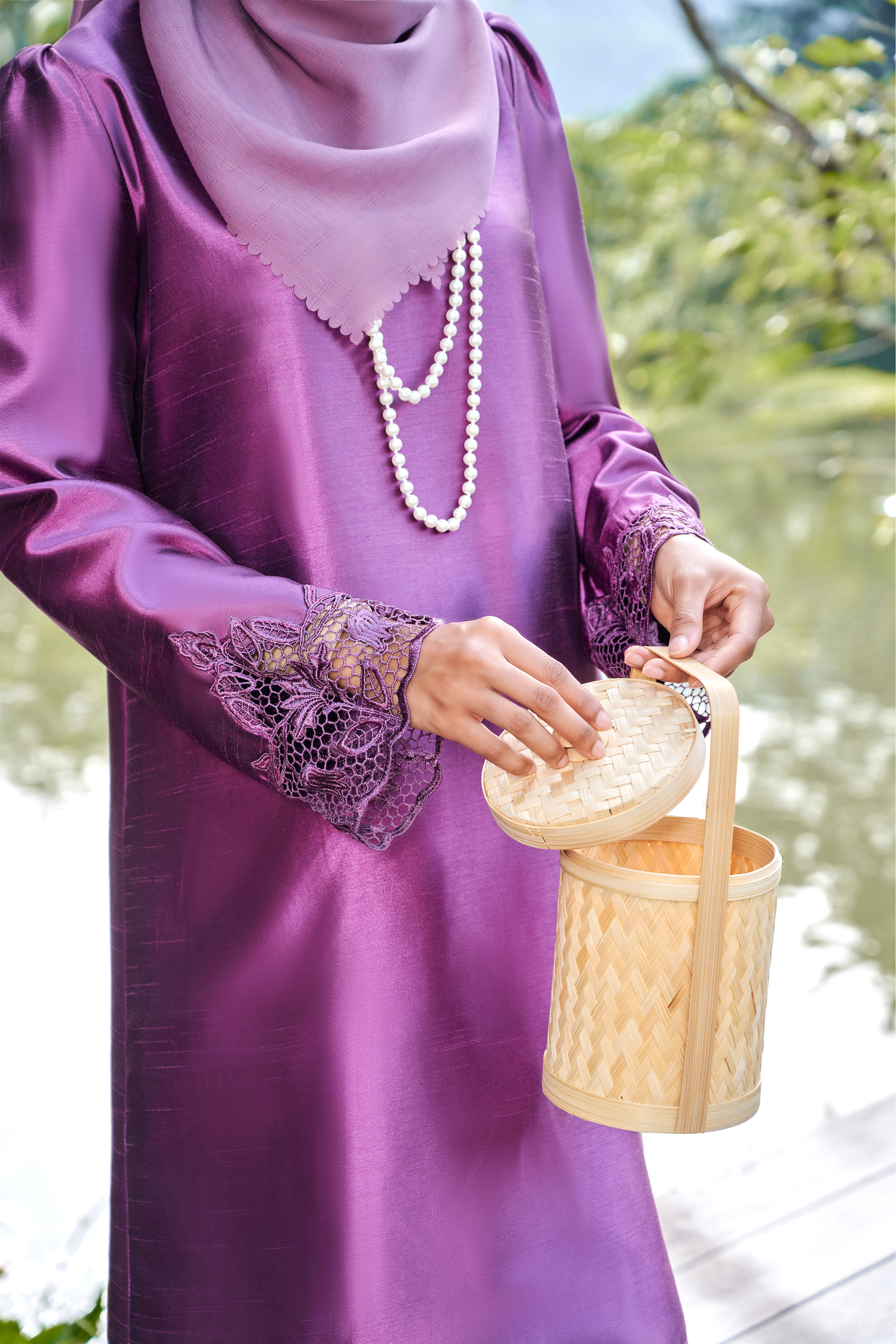 (AS-IS) Adara Kurung in Majestic Purple
