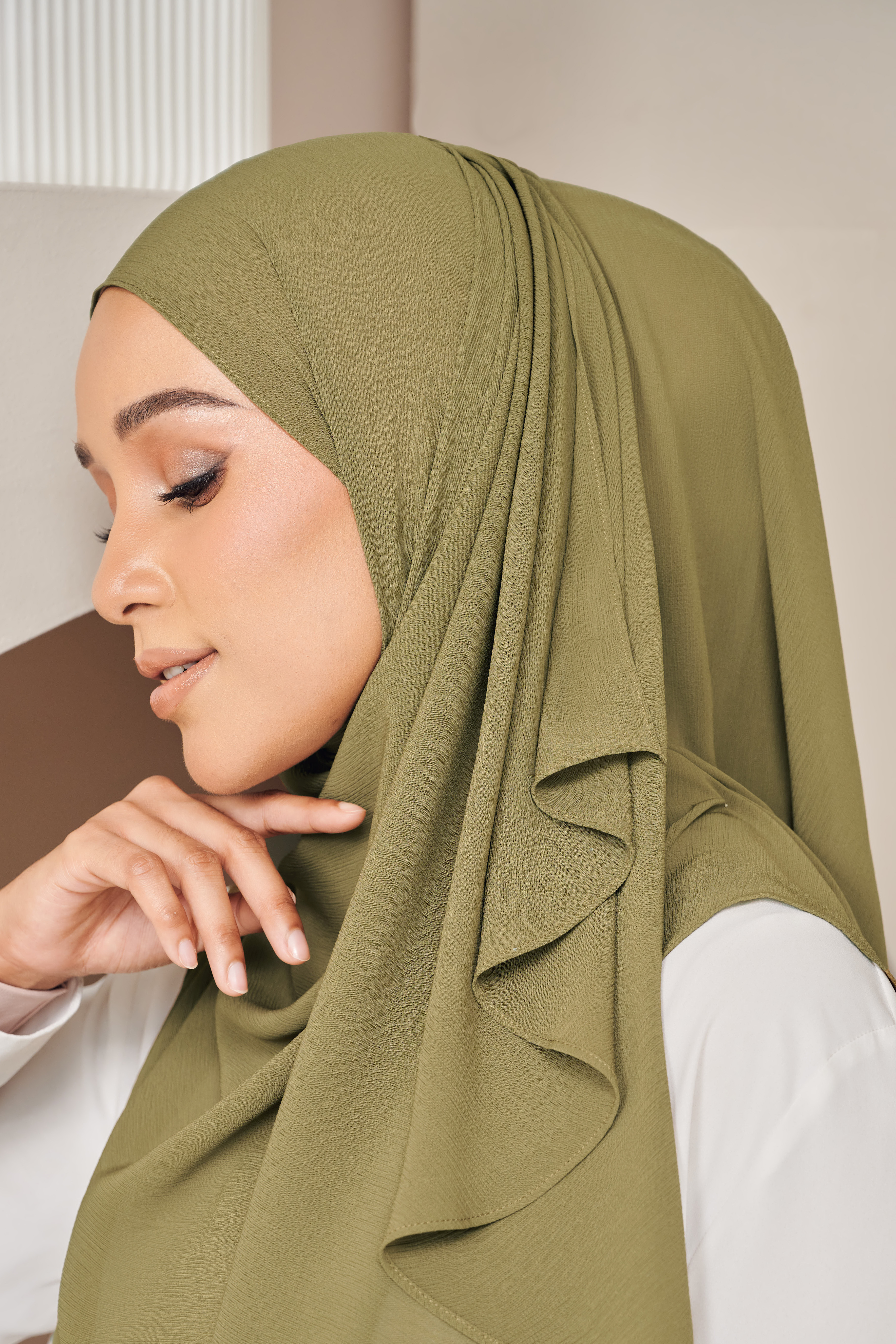 (AS-IS) SADIA Halfmoon in Dusty Olive