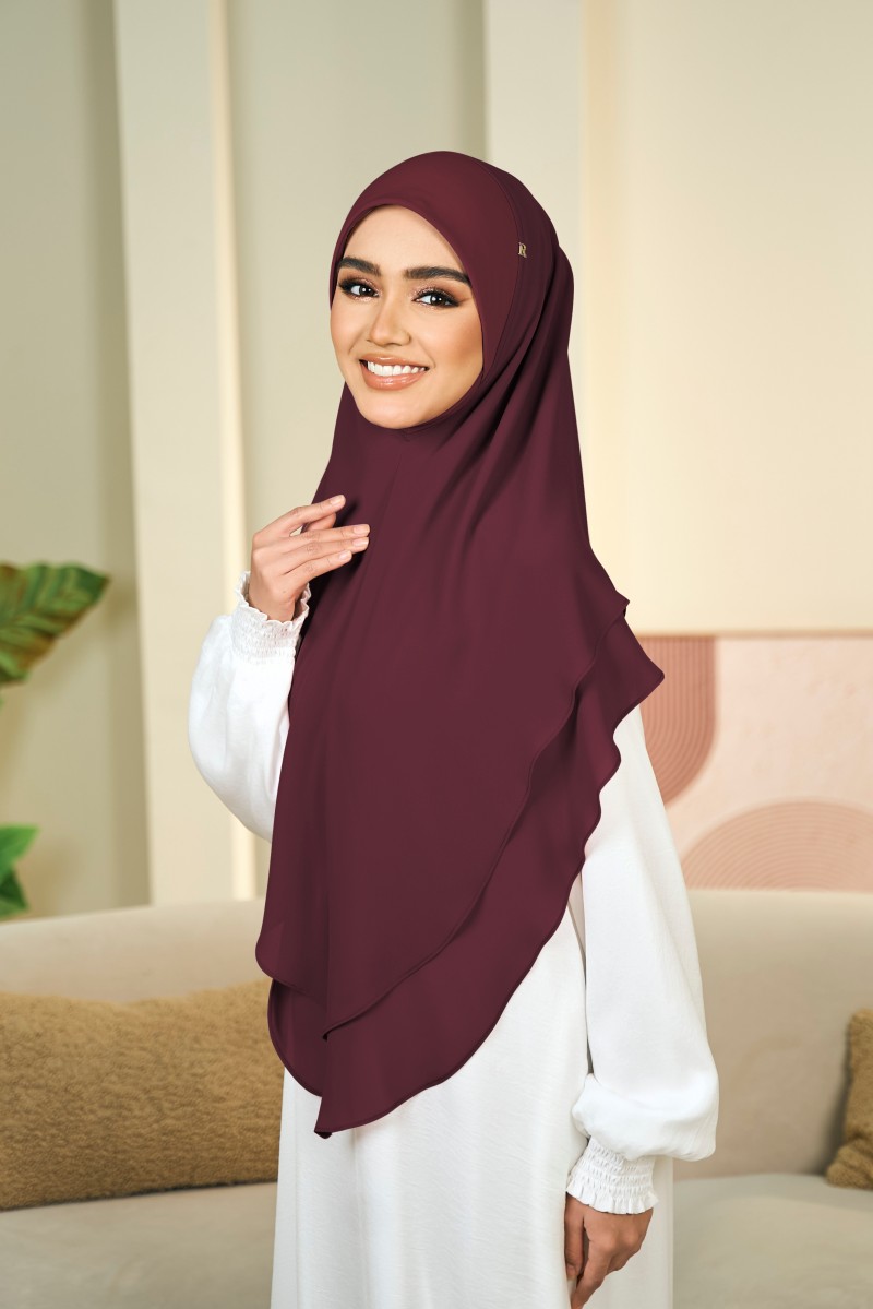 NAGEENA KHIMAR XL In Maroon