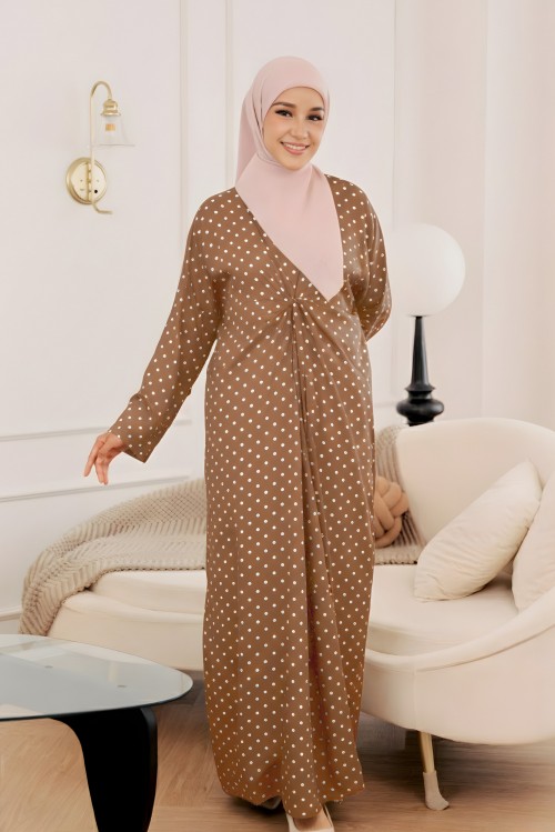 Zafira Kaftan in PolkaBrown