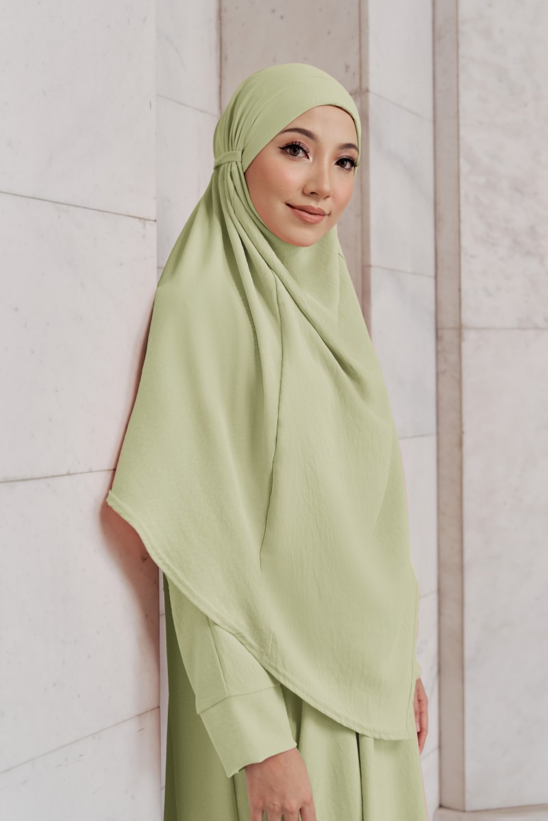 NEEMA Khimar in Lime Green