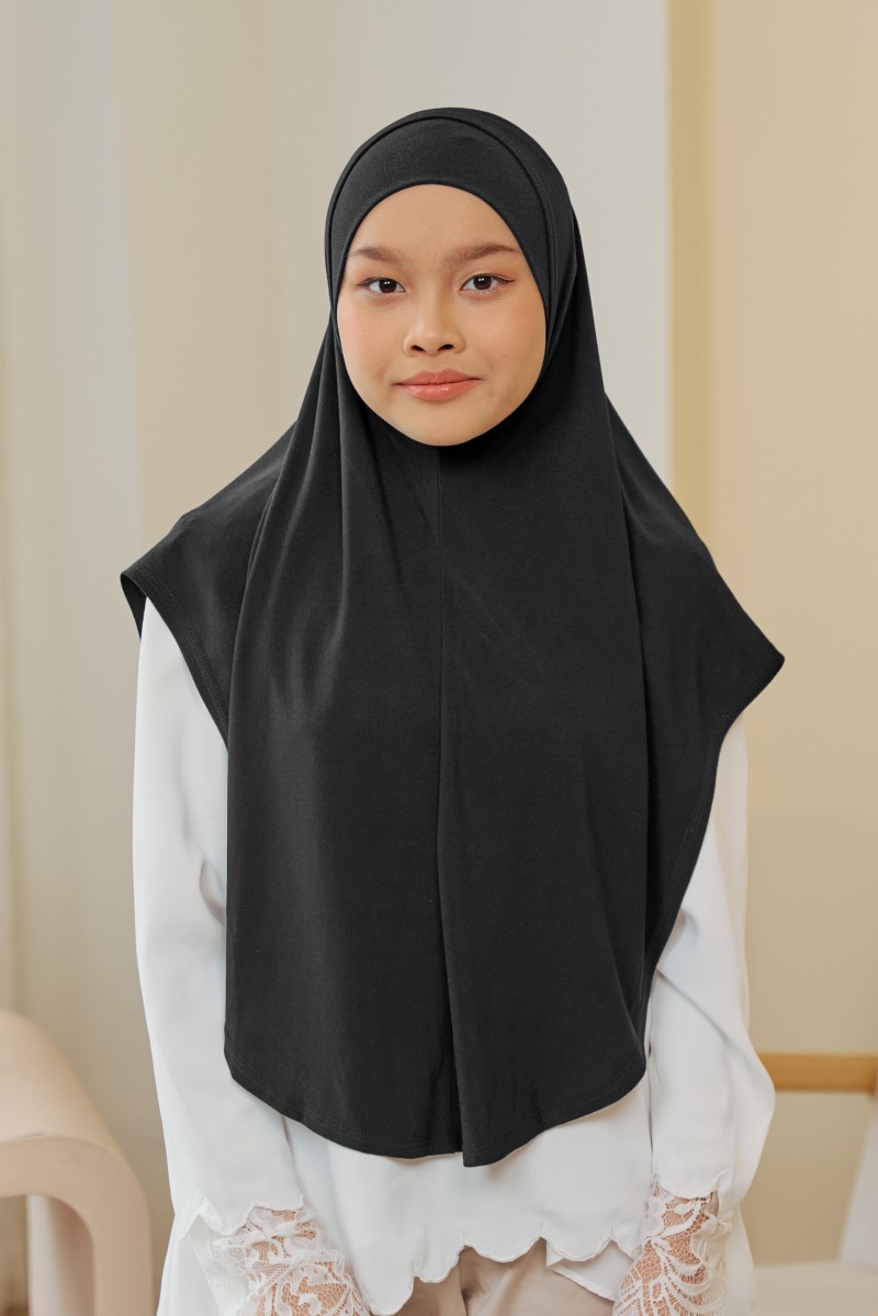 HAURA Kids Tudung Sarung in Black