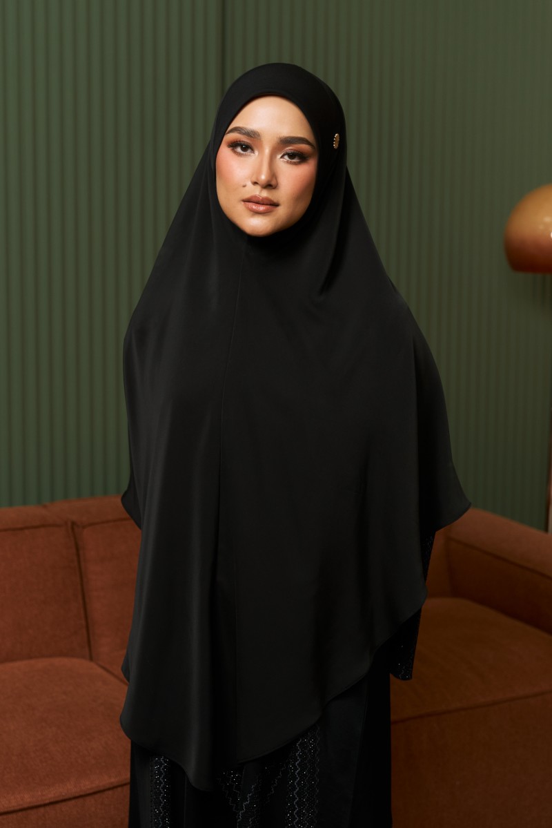 Nageena Khimar 3.0 in Black