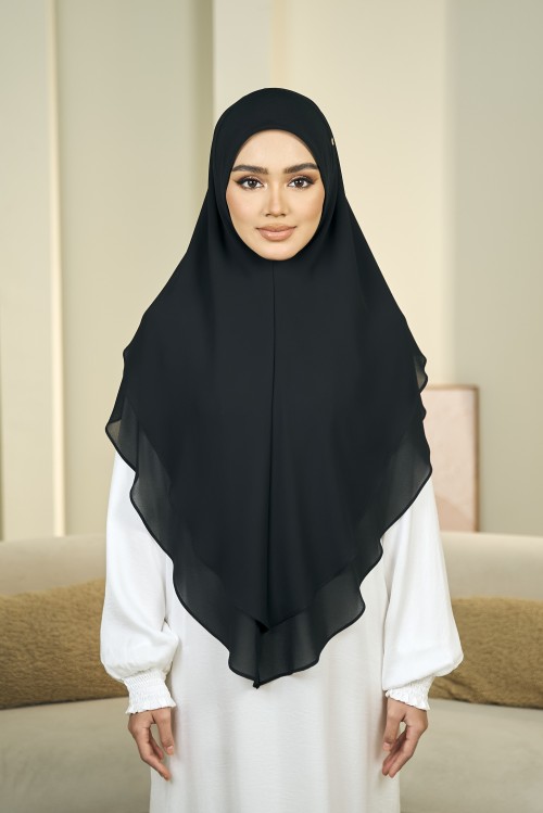 NAGEENA KHIMAR XL In Black