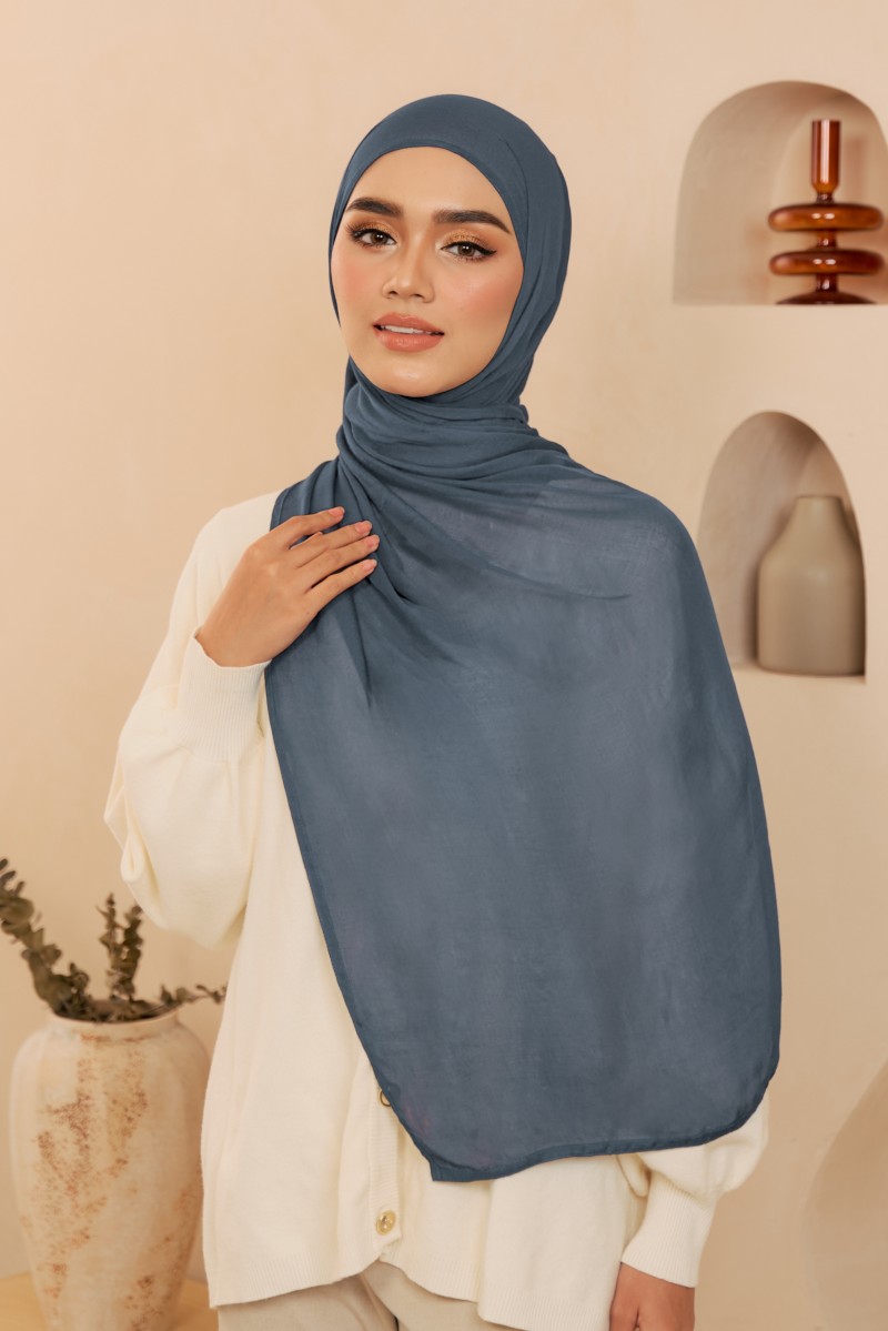 REA Modal Shawl in Blue Jeans