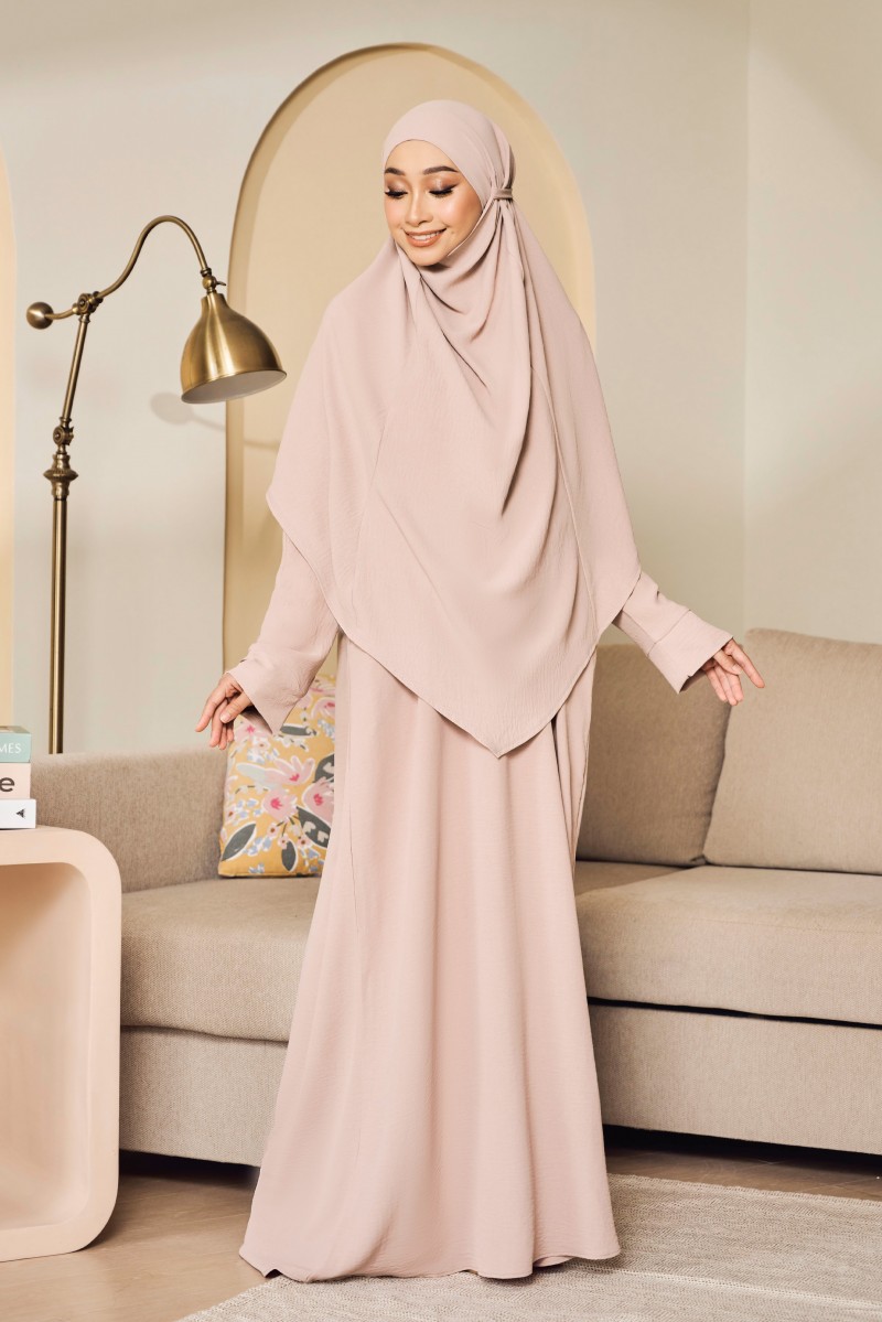 (AS-IS) BELVA Kaftan in Blush