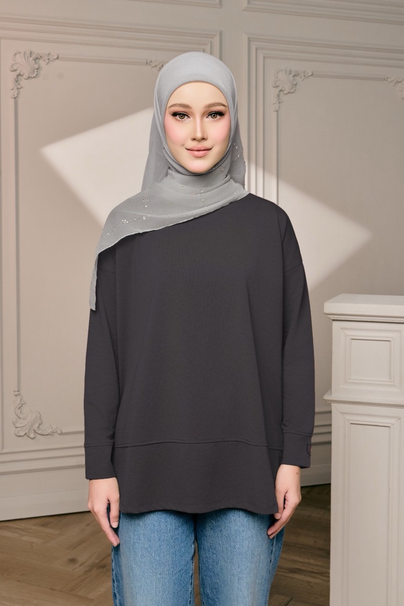 Sora Blouse in Dark Grey