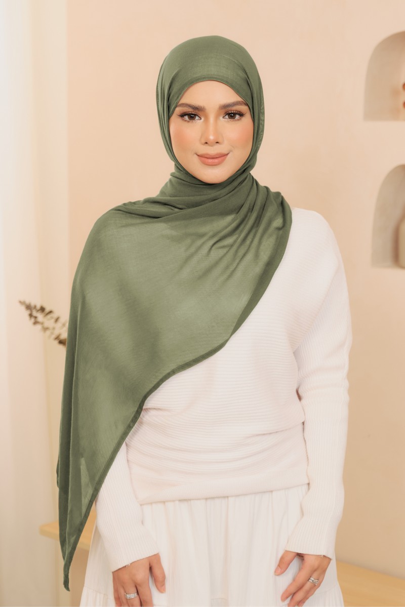 REA Modal Shawl in Dusty Olive