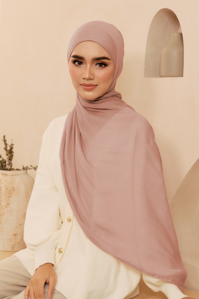 REA Modal Shawl in Dusty Pink