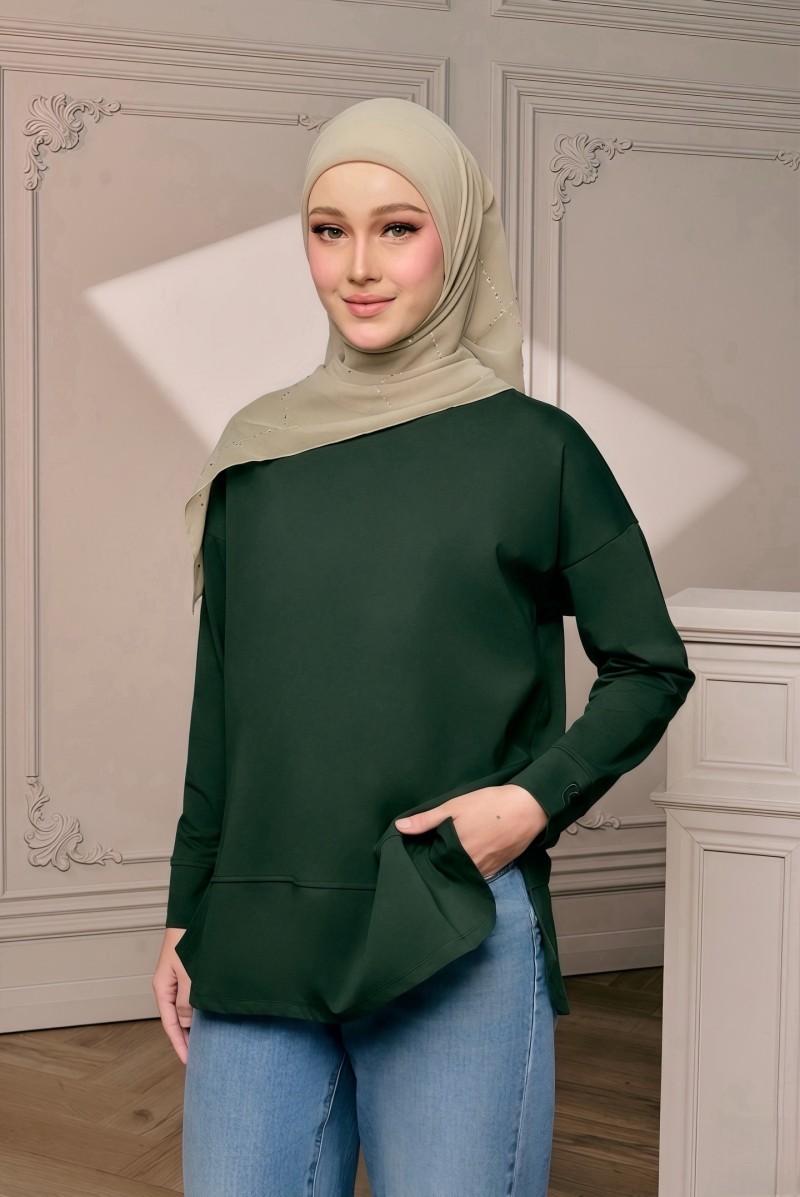 Sora Blouse in Emerald