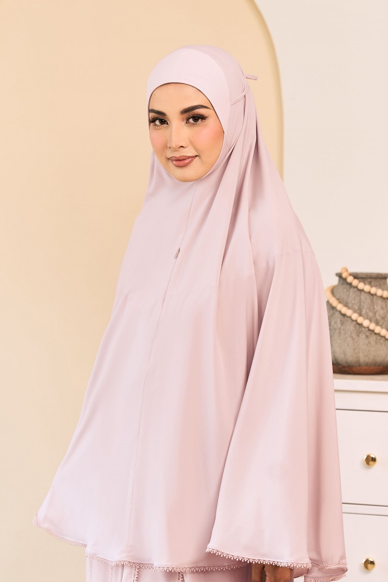 (AS-IS) NUSRATI Mini Telekung in Light Pink (Top Only)