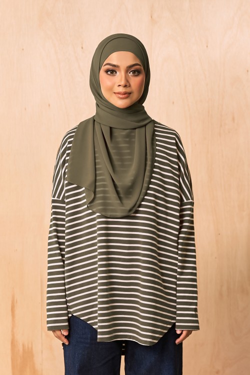 MARIBEL Comfy Blouse in Grey