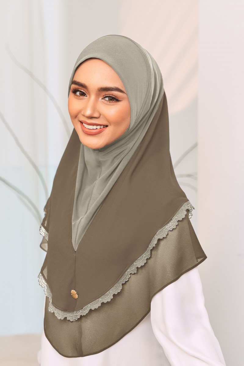 (AS-IS) WARDA Tudung Sarung in Olive