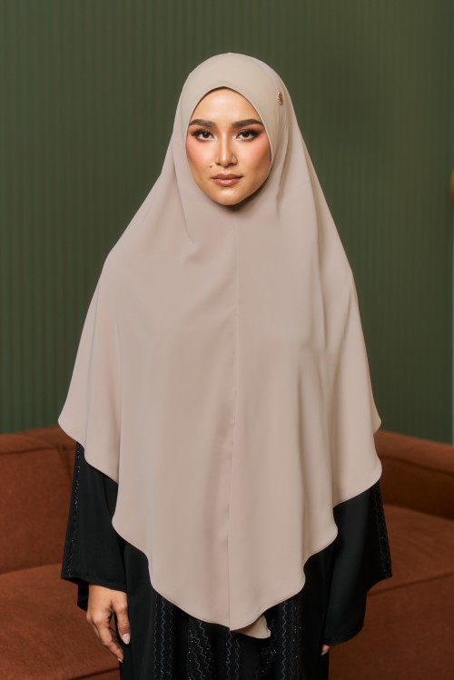 Nageena Khimar 3.0 in Soft Brown