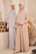 BELVA Kaftan in Soft Grey