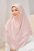 ARDEA Slip On Hijab in Soft Pink