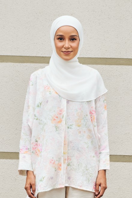CALIA  Oversized Top in Gardenia White