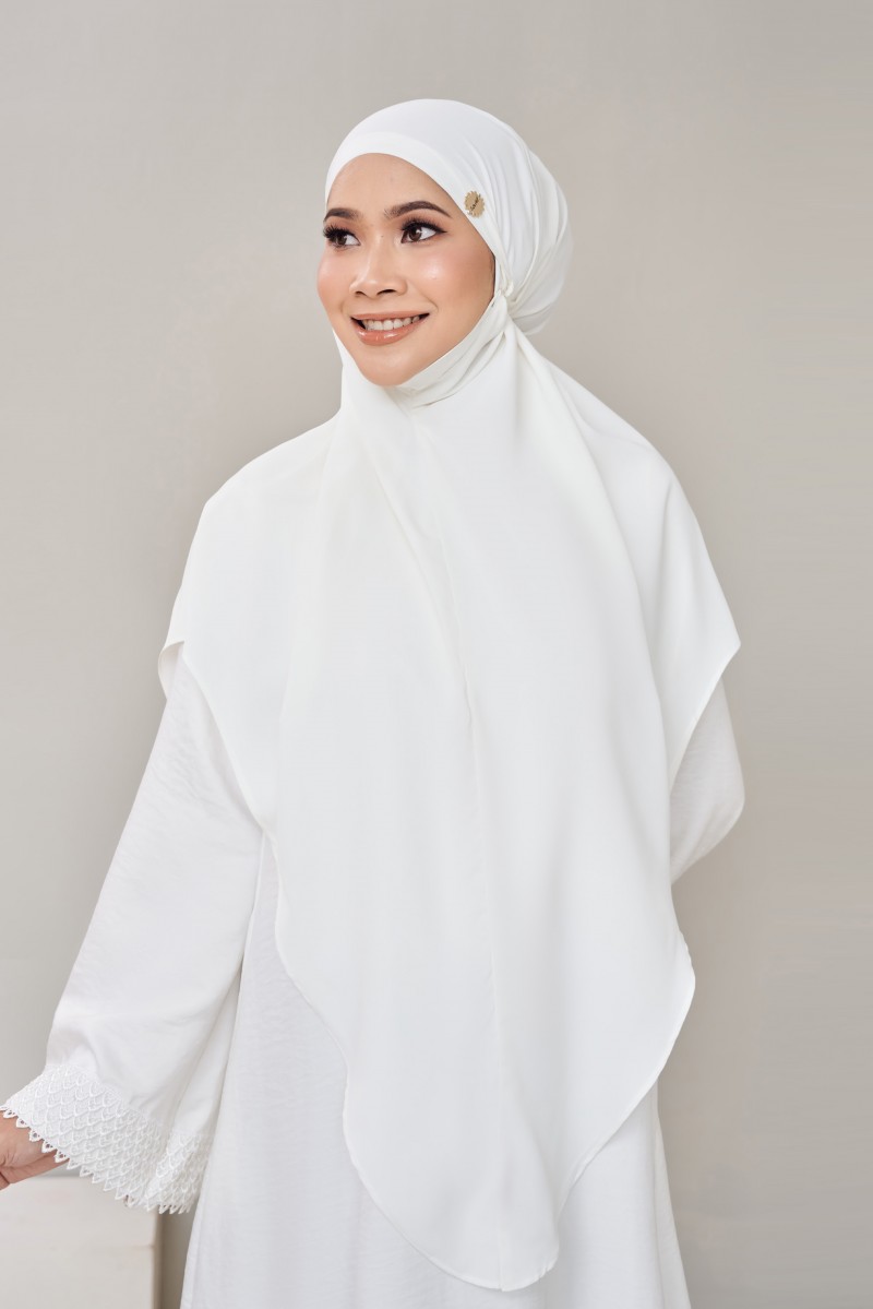 (AS-IS) KHAWLA khimar in White