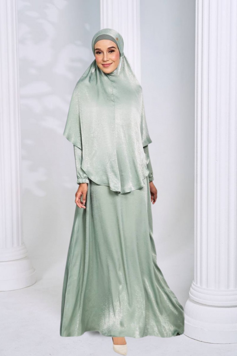 ZARIA SET in Dusty Green