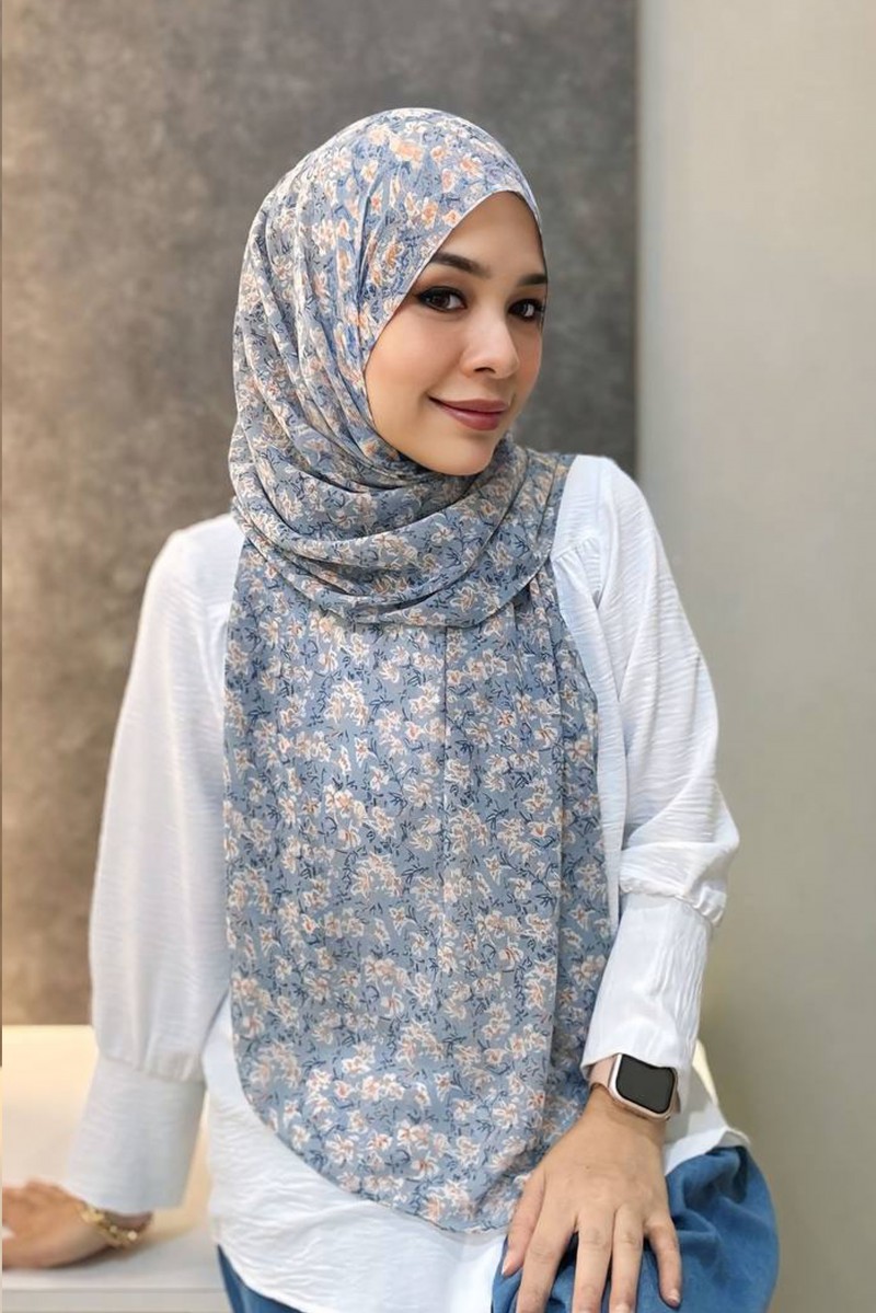 Adra Printed Shawl in Elya