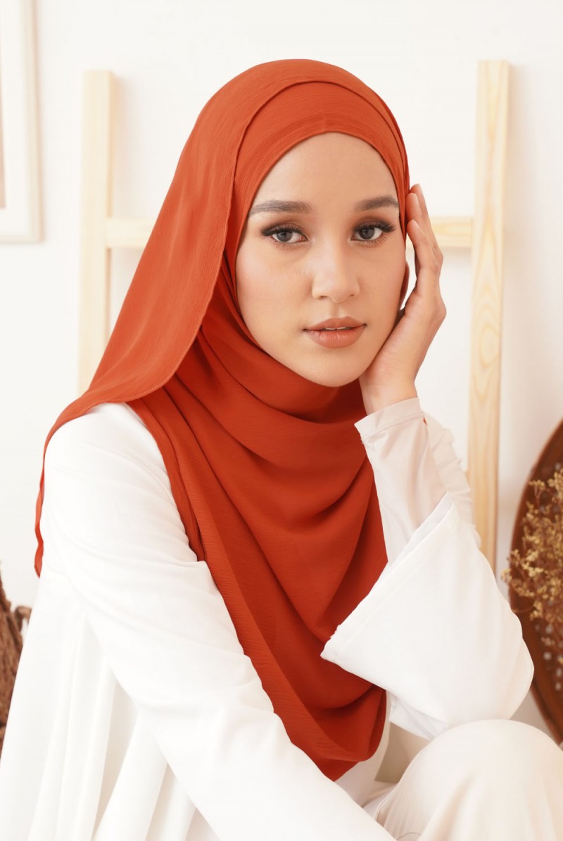 SADIA Double Loop Hijab in Amber