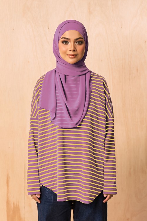 MARIBEL Comfy Blouse in Plum