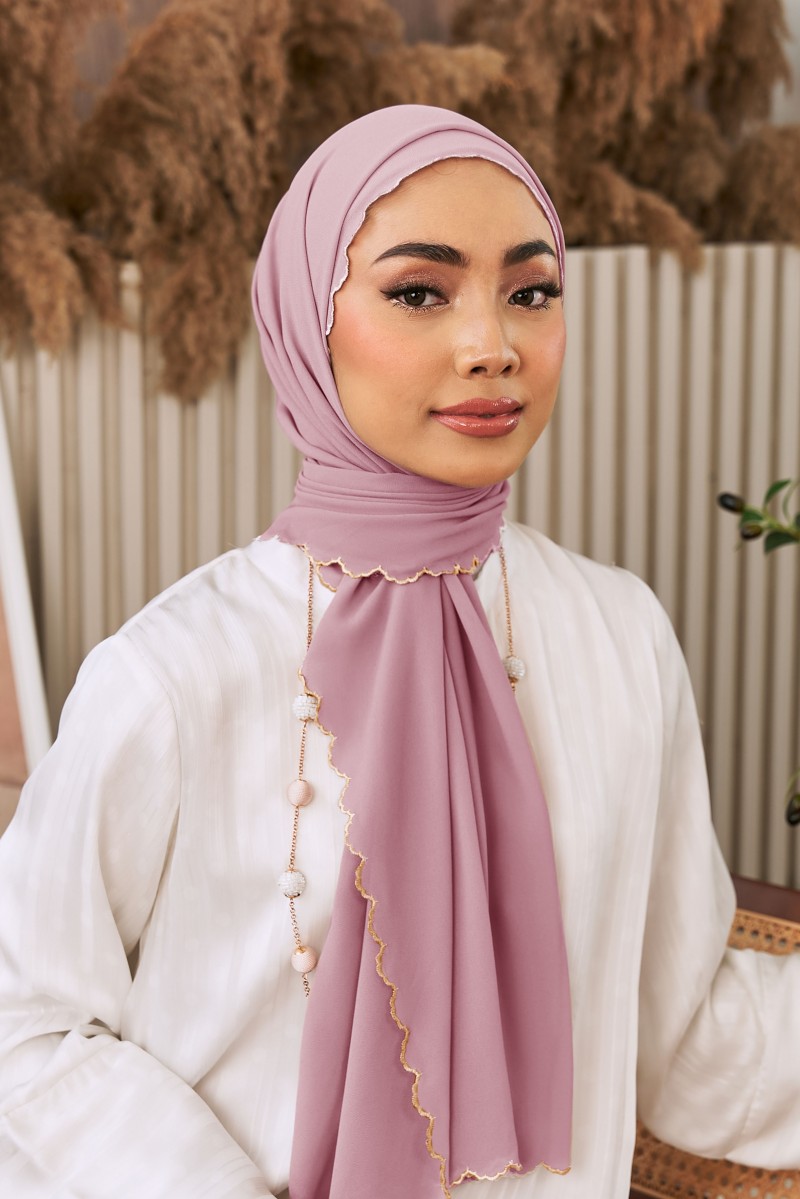 (AS-IS) REKHA Sulam Shawl in Orchid
