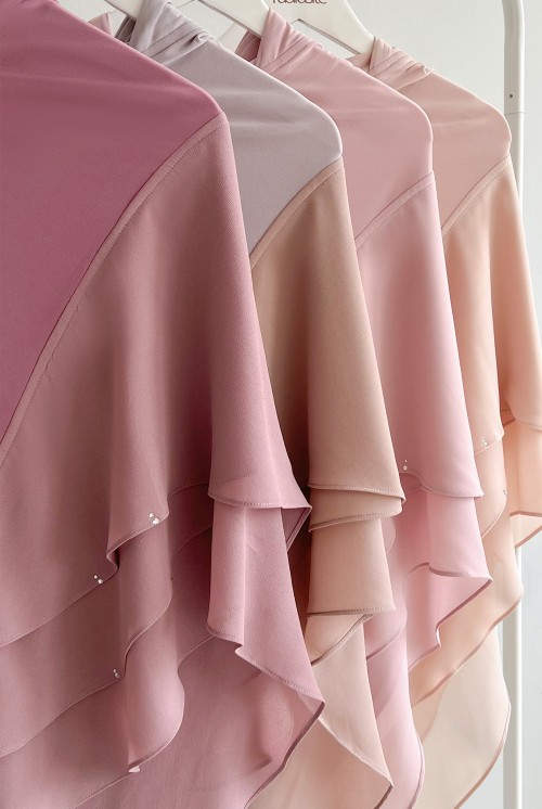 ARDEA Slip On Hijab in Soft Pink