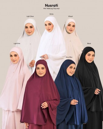(AS-IS) Nusrati Telekung in White (Top Only)