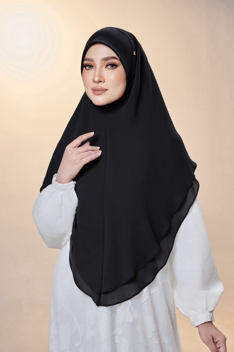 NAGEENA KHIMAR XL In Black