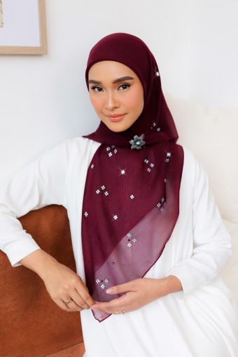 REESA (A) Bawal in Dark Maroon