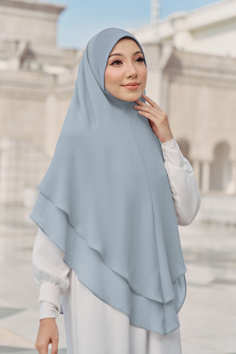 Nageena Khimar 1.0 in Dusty Blue